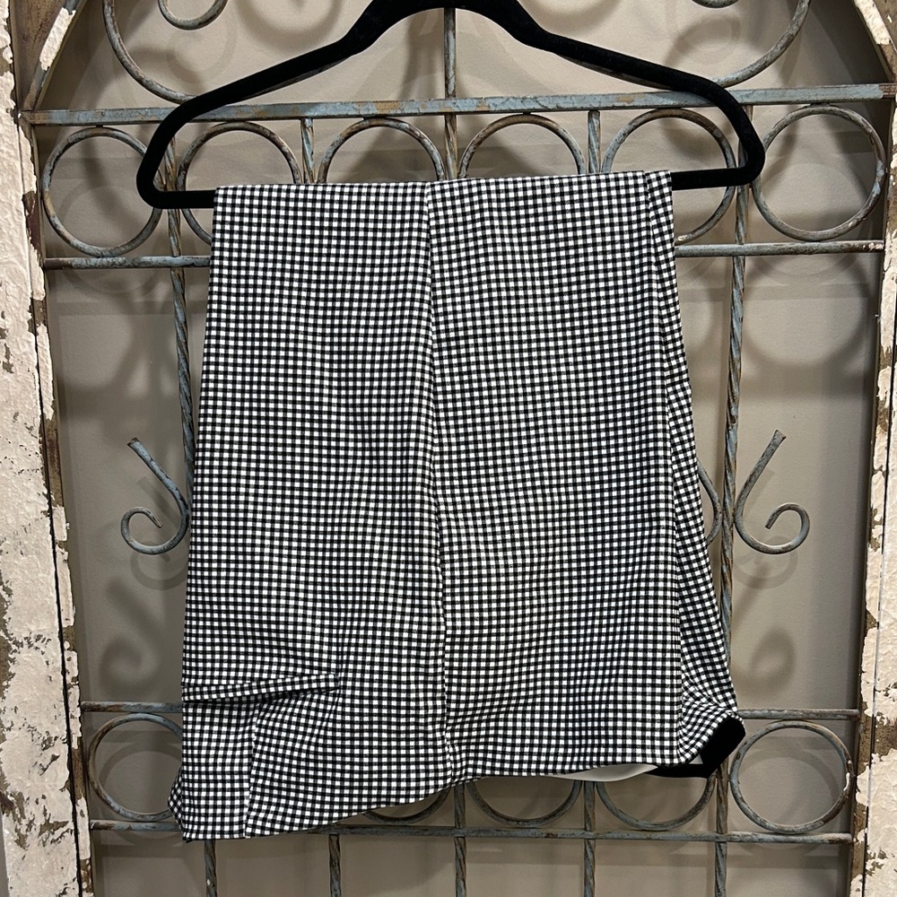 Chico's Black & White Gingham Pants